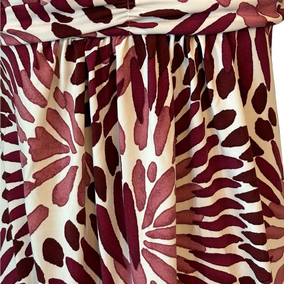 BCBGMAXAZRIA Wine Stretch Tunic Halter Top Dress Small - Picture 9 of 9